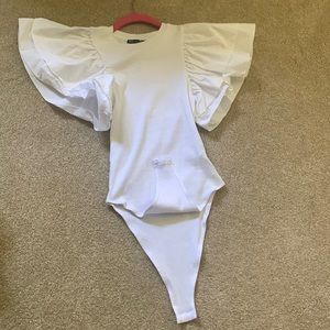 BRAND NEW!!! Zara flutter body suit top